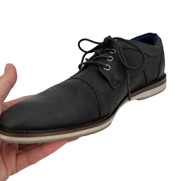 B52s by bull boxer black pu leather Oxford shoe size 10 - Picture 5 of 9